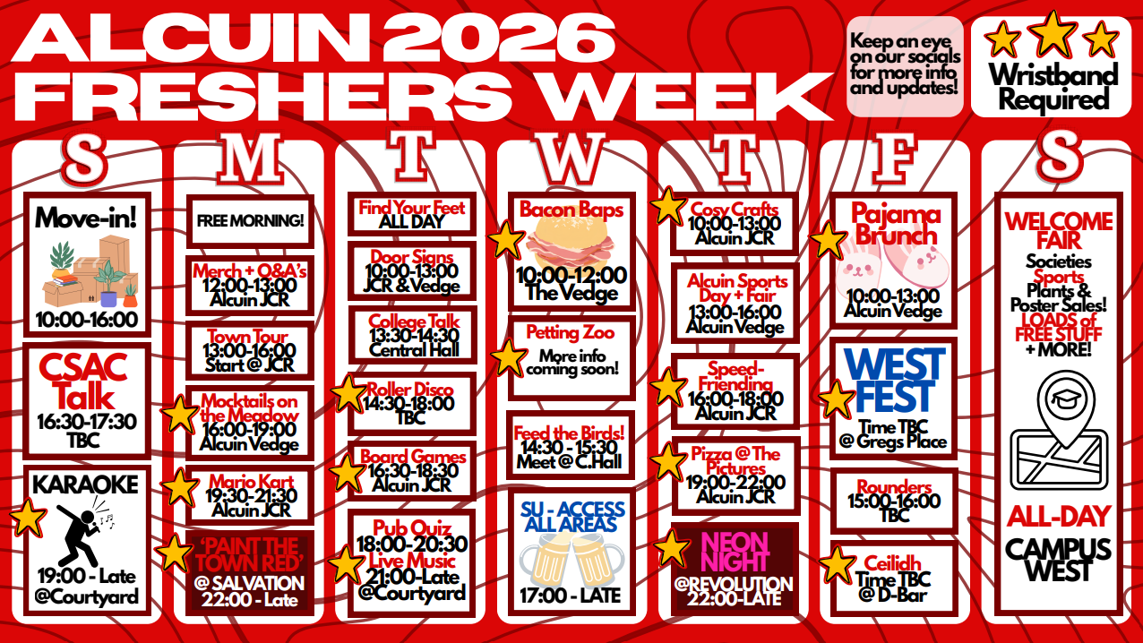 Welcome Week Tickets 2026