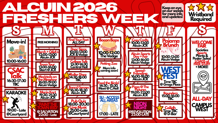 Welcome Week Tickets 2026